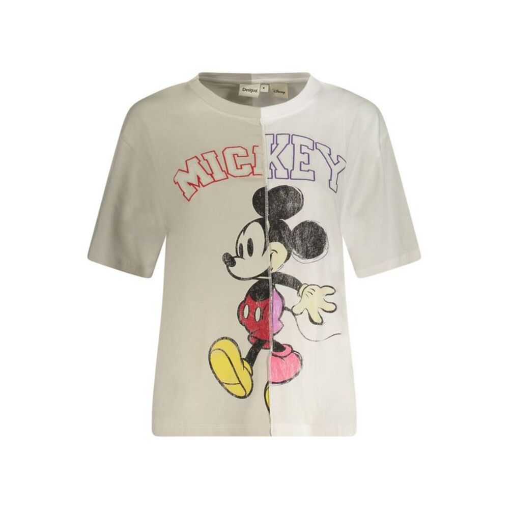 Desigual White Cotton Women's Women's T-Shirt